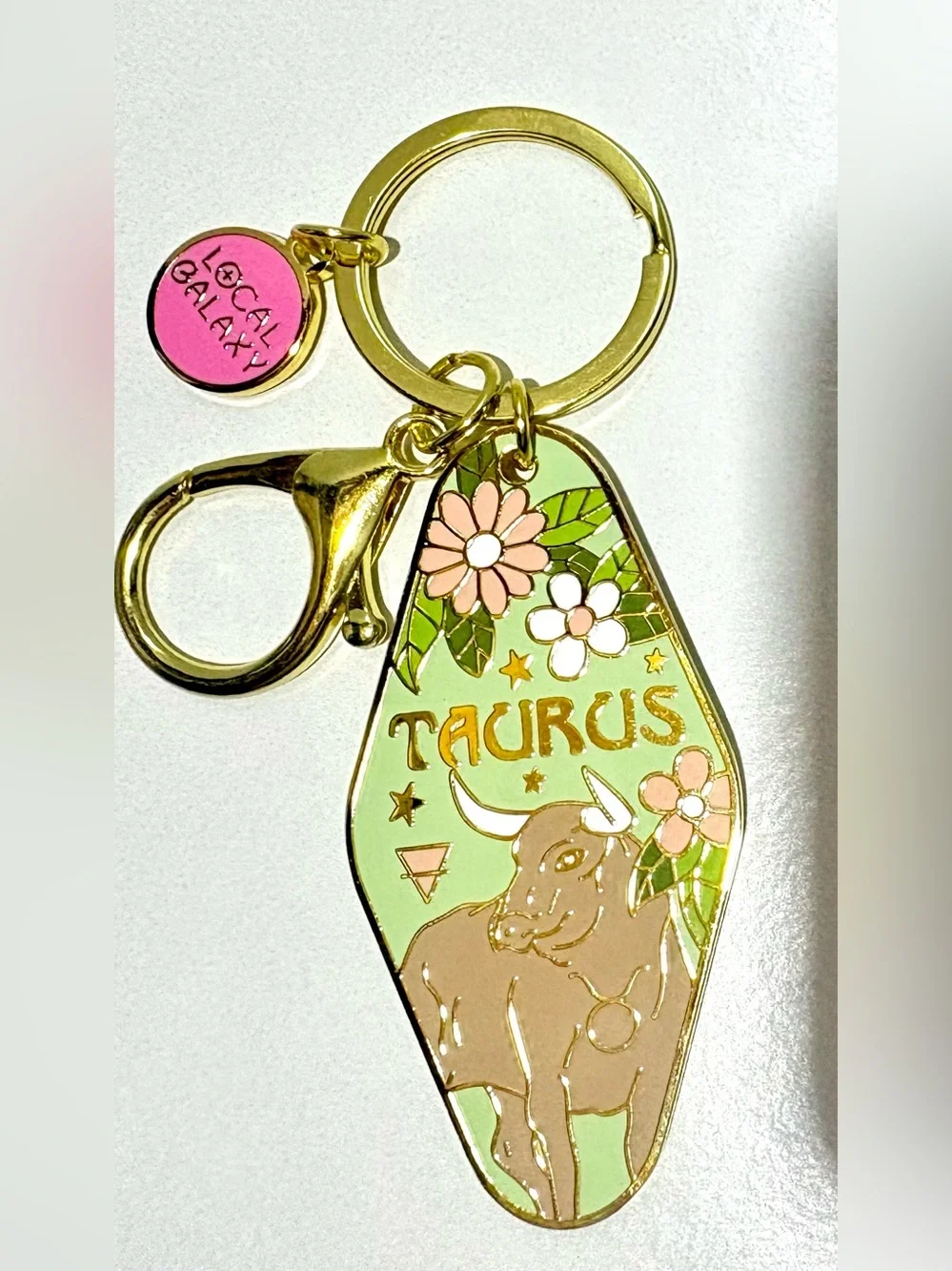 Taurus Zodiac Keychain Bag Charm